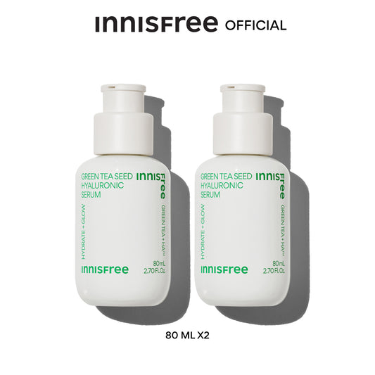 Innisfree Double Green tea seed serum Set (80 ml.X2)