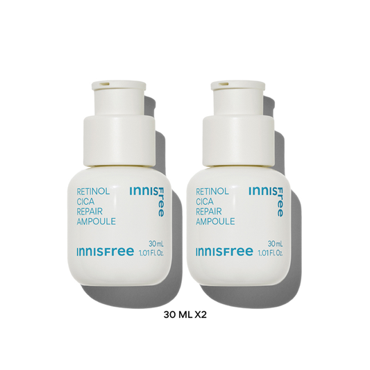 Innisfree Double Retinol Cica Repair Ampoule Set (30 ml.X2)