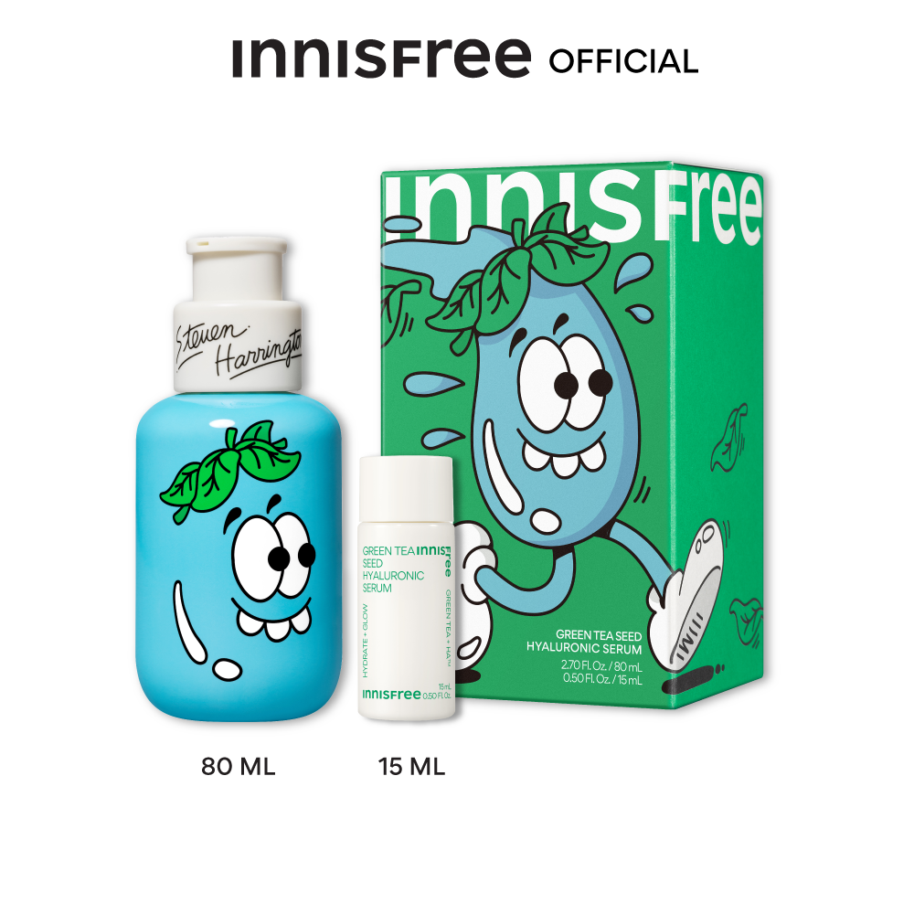 Innisfree green tea hyaluronic serum limited set