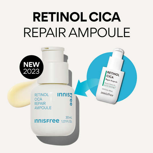Innisfree Double Retinol Cica Repair Ampoule Set (30 ml.X2)