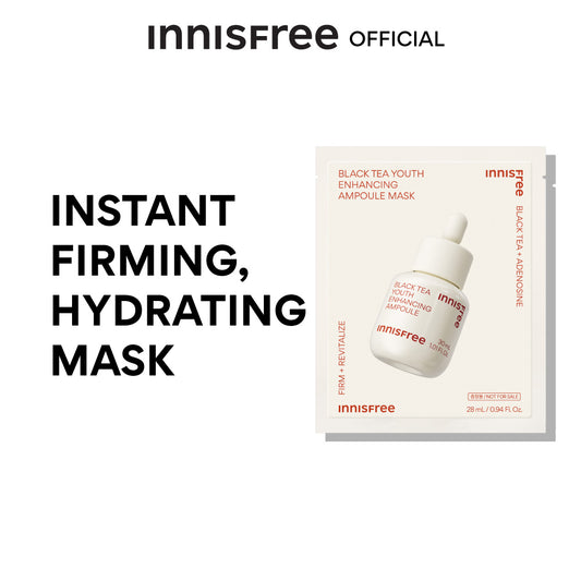 Innisfree Black tea youth enhancing ampoule mask 28 ml.