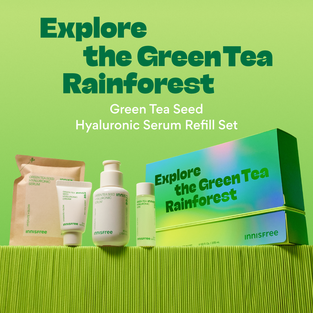 innisfree holiday green tea seed hyaluronic set