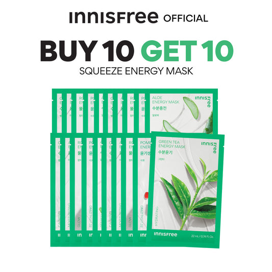 Innisfree Squeeze Energy Mask Buy 10 Get 10 Set