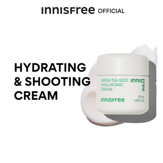 [New 2023] innisfree green tea seed cream 50 ml อินนิสฟรี กรีนที ครีม 50 มล. Daily soothing gel cream for moisturizing and hydration ครีมเติมความชุ่มชิ้น ผิวแข็งแรง