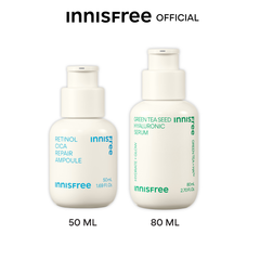 Innisfree Retinol Cica Repair Ampoule 50 ml. & Green Tea serum 80 ml. Set